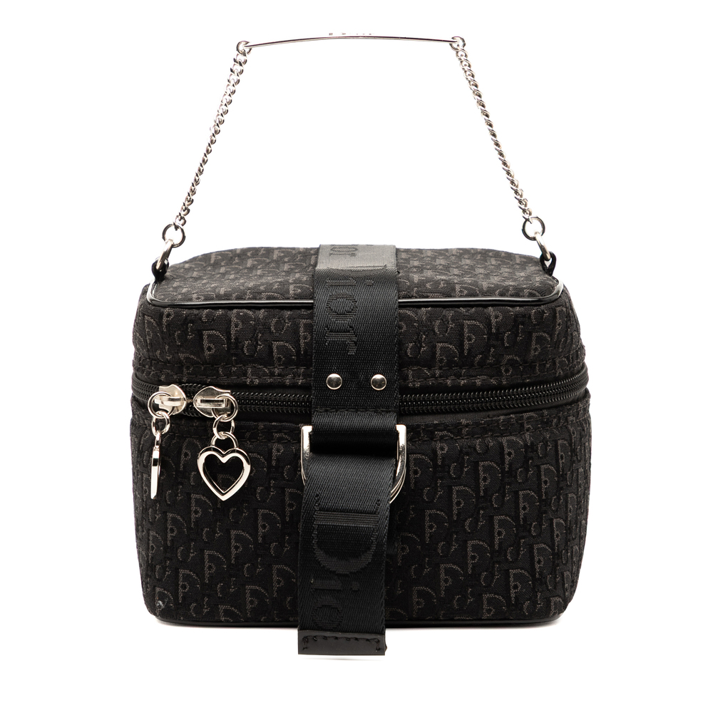 Pre-Loved Dior Mini Diorissimo Trotter Canvas Vanity Bag